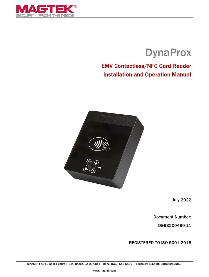 Magtek DynaProx User manual