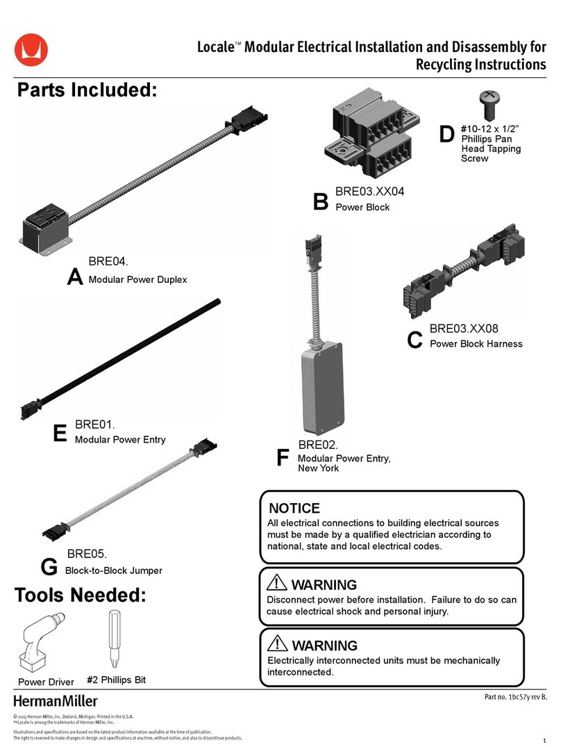 Herman Miller Locale Modular Electrical Installation and Disassembly Herman Miller Locale Modular Electrical Installation and Disassembly
