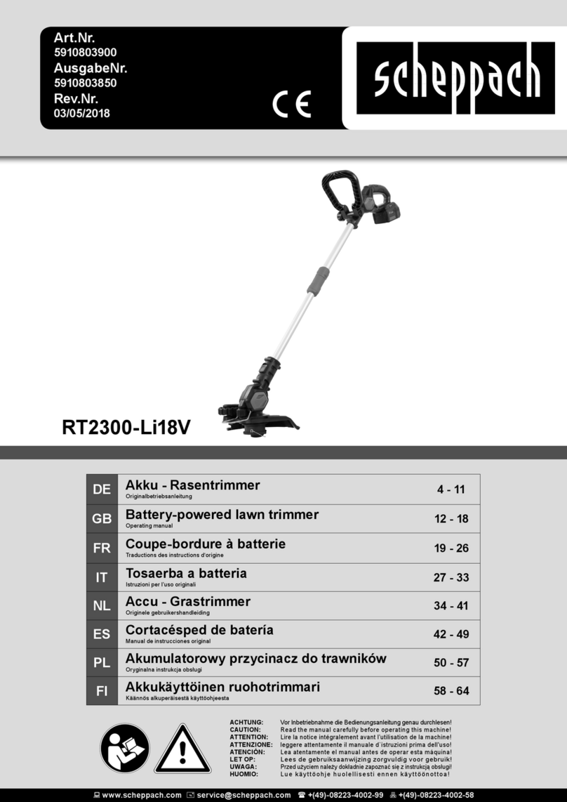 Scheppach RT2300-Li18V User manual