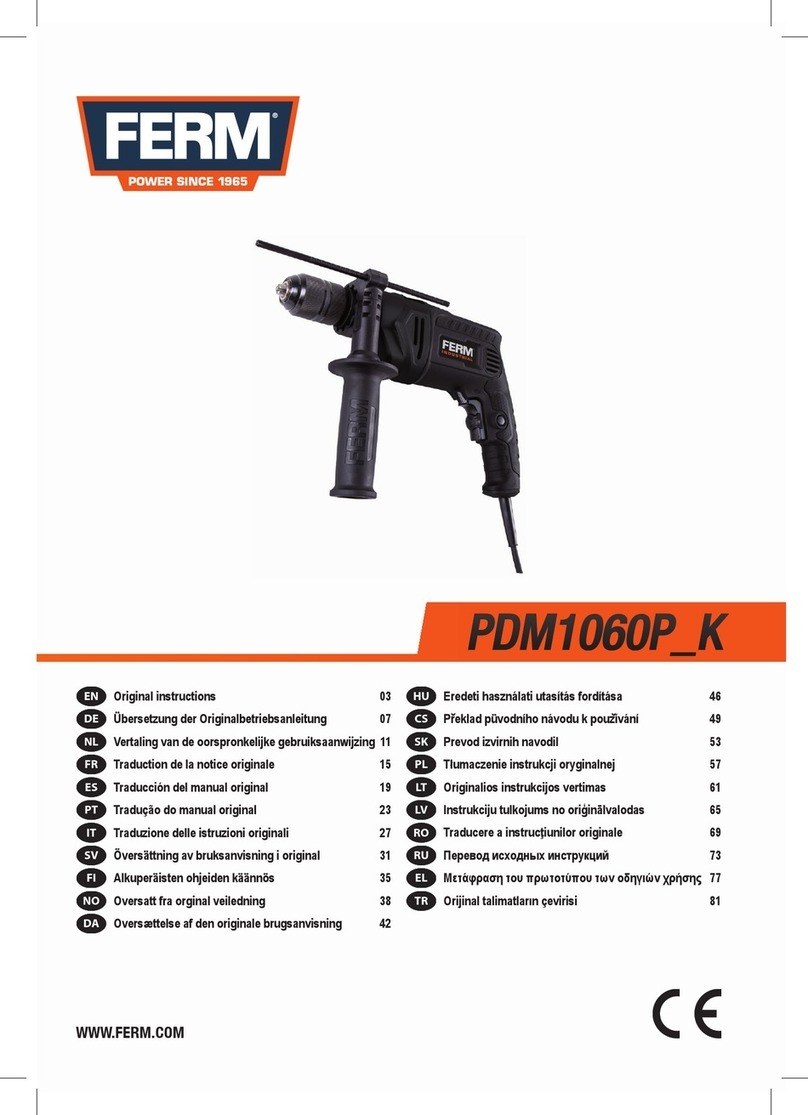 Ferm PDM1060P K User manual