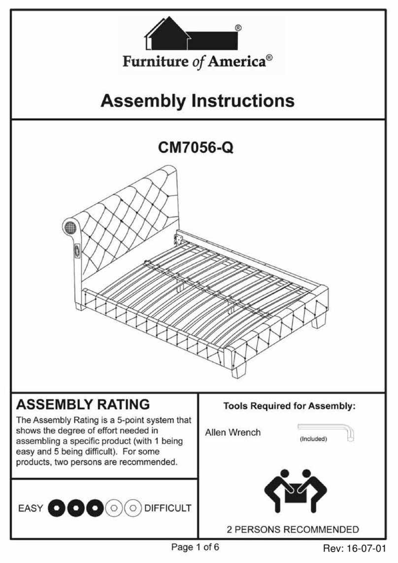 Furniture of America CM7056-Q Assembly instructions
