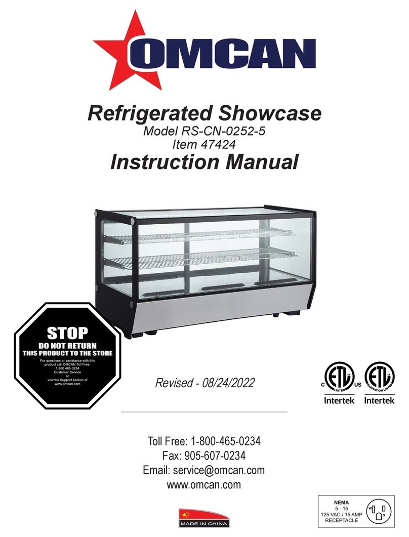 Omcan RS-CN-0252-5 instruction manual