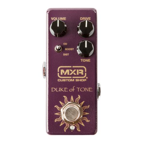 mxr Duke of Tone User manual
