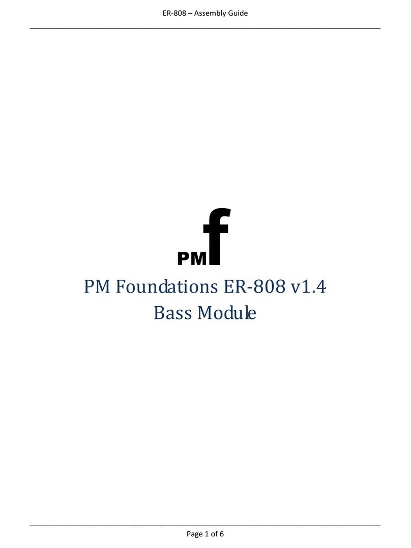 PMFoundations ER-808 User manual