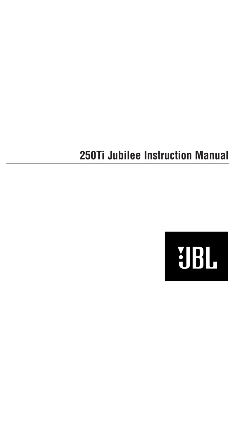 JBL 250Ti Jubilee instruction manual