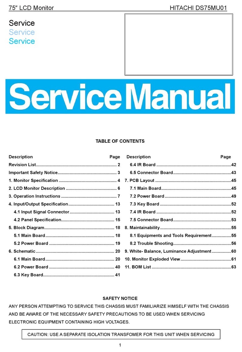 Hitachi DS75MU01 User manual