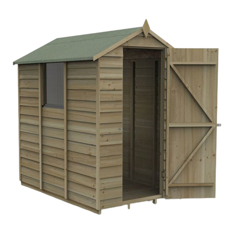 Forest Timberdale 4 x 6 ft Tongue & Groove Shed User manual