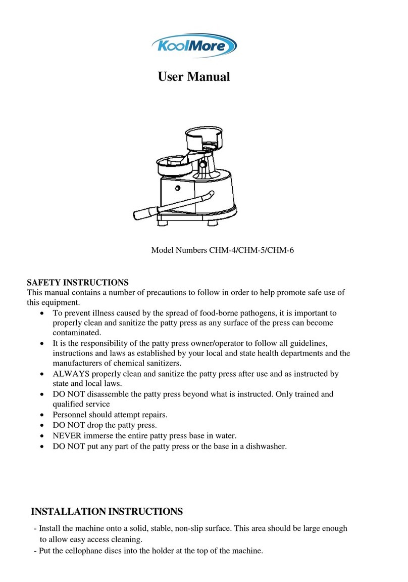 KoolMore CHM-4 User manual