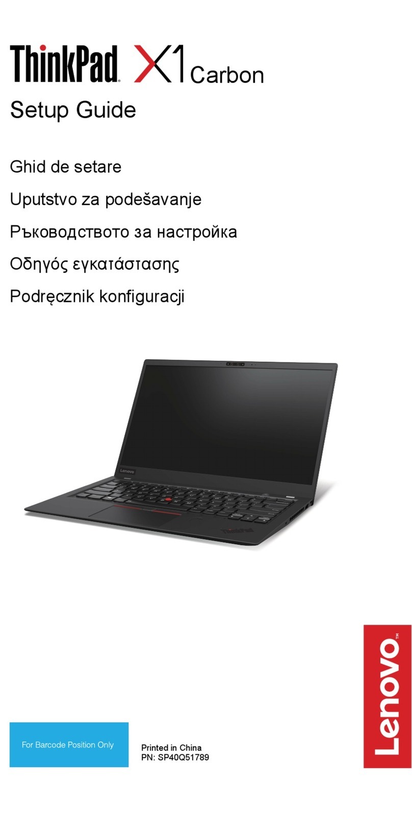 Lenovo ThinkPad X1 Carbon Setup guide