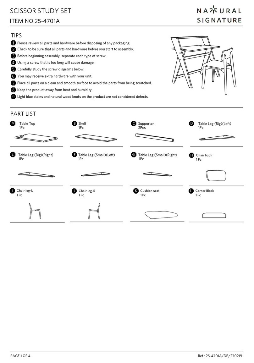 Natural Signature 25-4701A quick start guide Natural Signature 25-4701A quick start guide