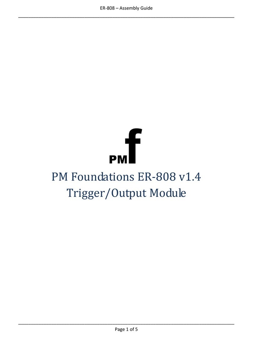 PMFoundations ER-808 Assembly guide