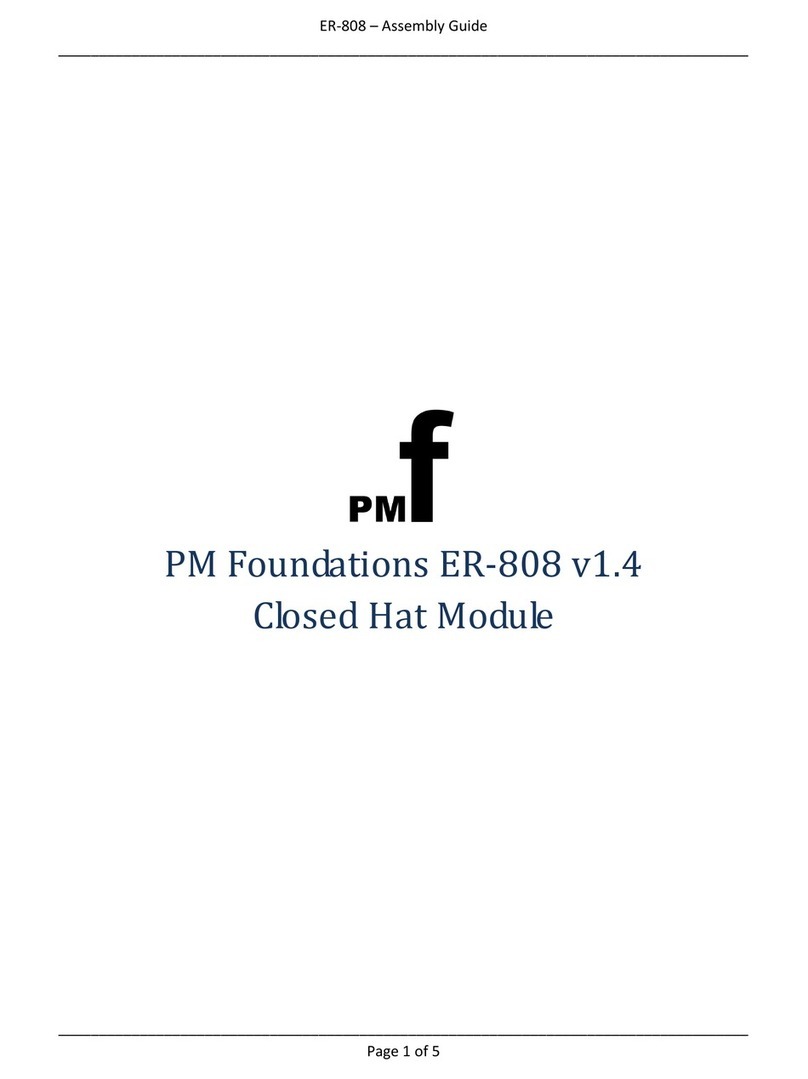 PMFoundations ER-808 Assembly guide