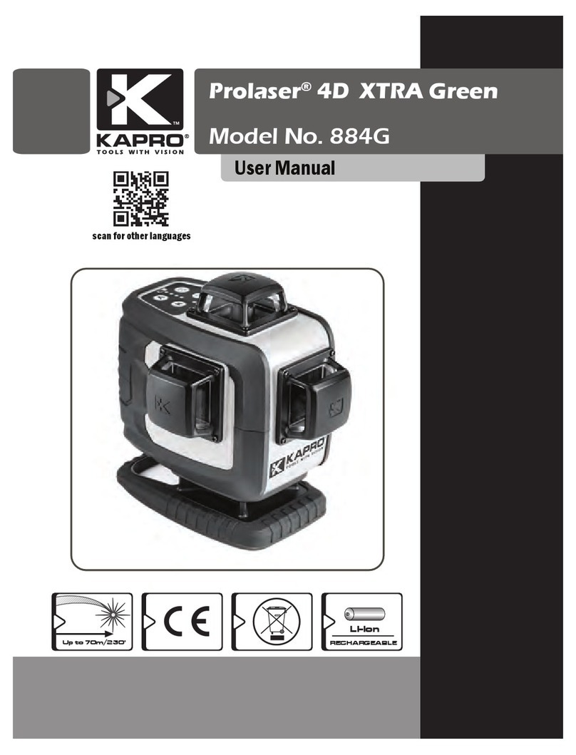 Kapro Prolaser 4D XTRA Green User manual
