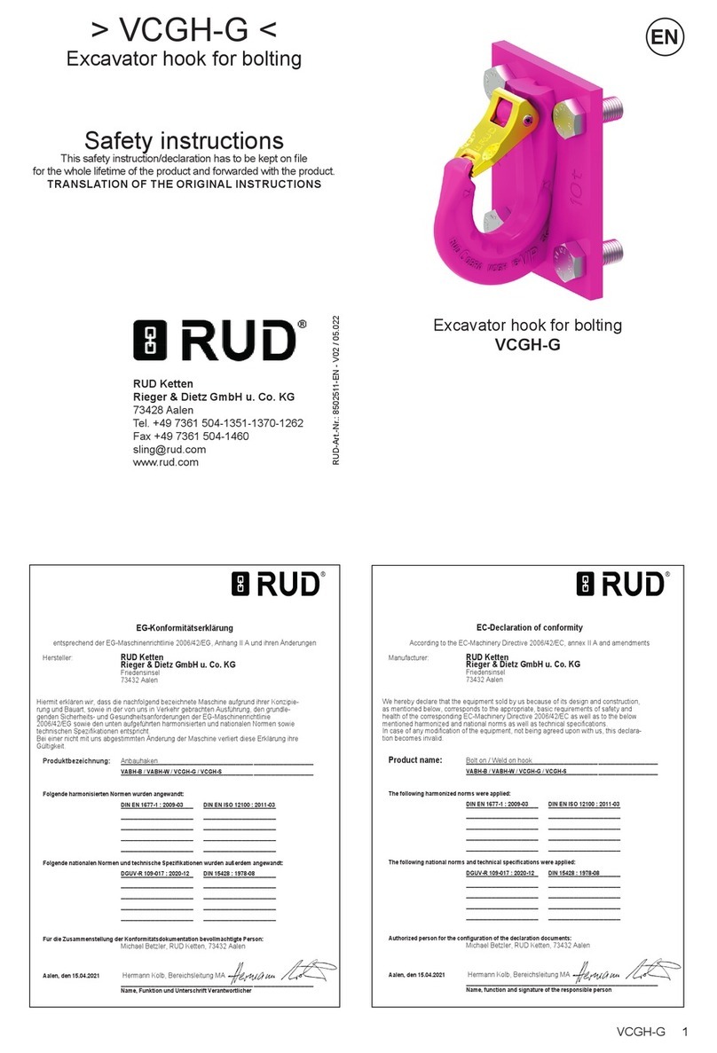 RUD VCGH-G Safety instruction