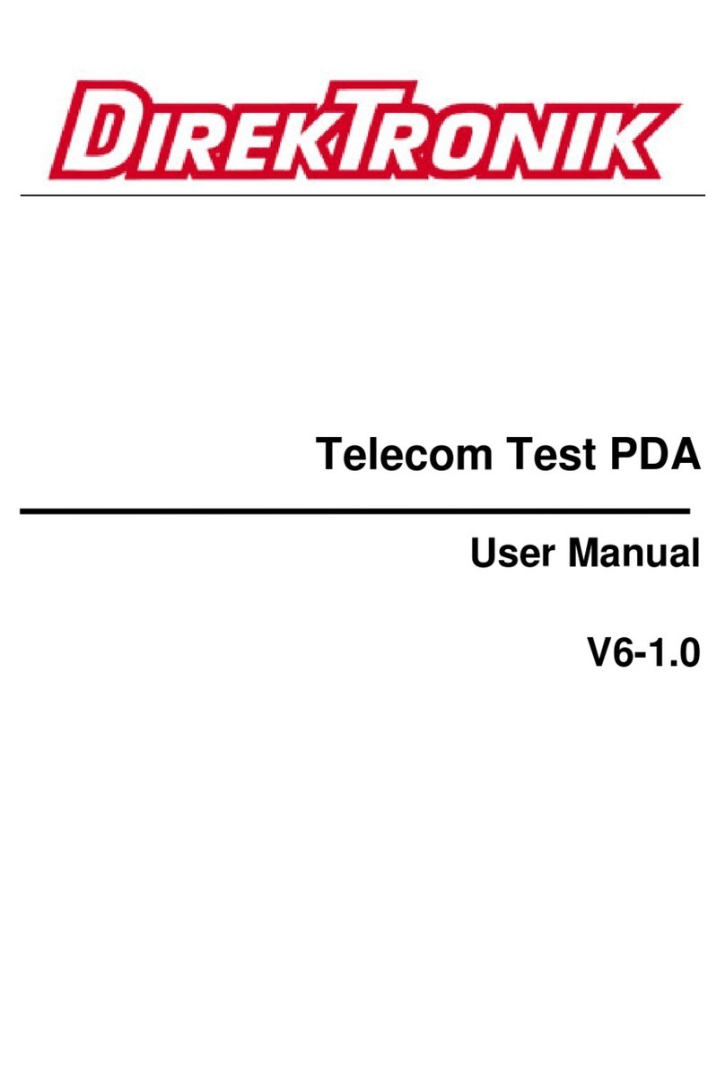 DirekTronik Telecom Test PDA User manual