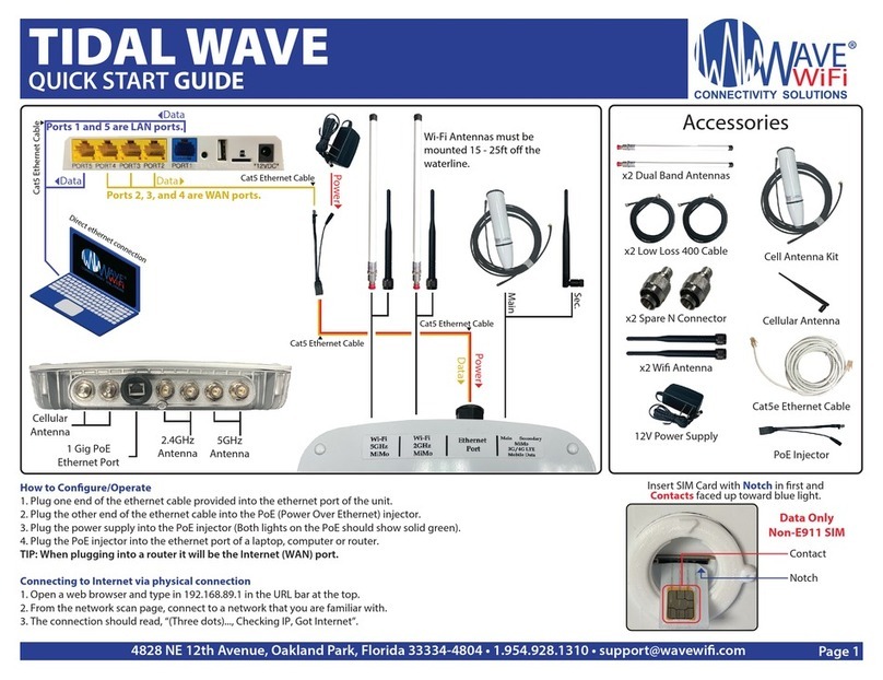 Wave wifi TIDAL WAVE quick start guide