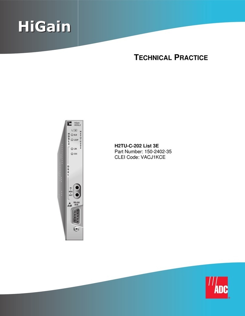 ADC H2TU-C-202 manual
