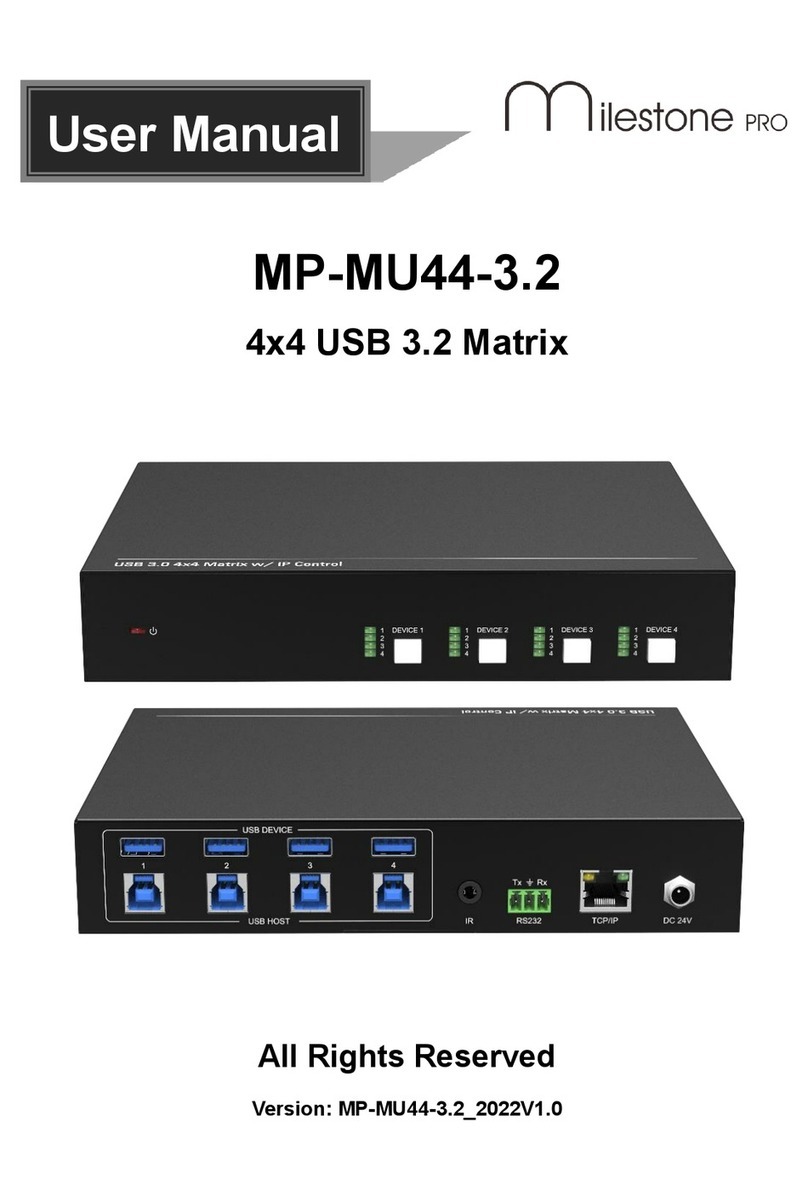 Milestone pro MP-MU44-3.2 user manual