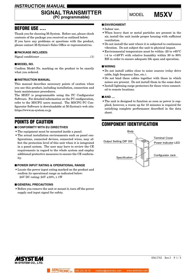 M-system M5XV User manual