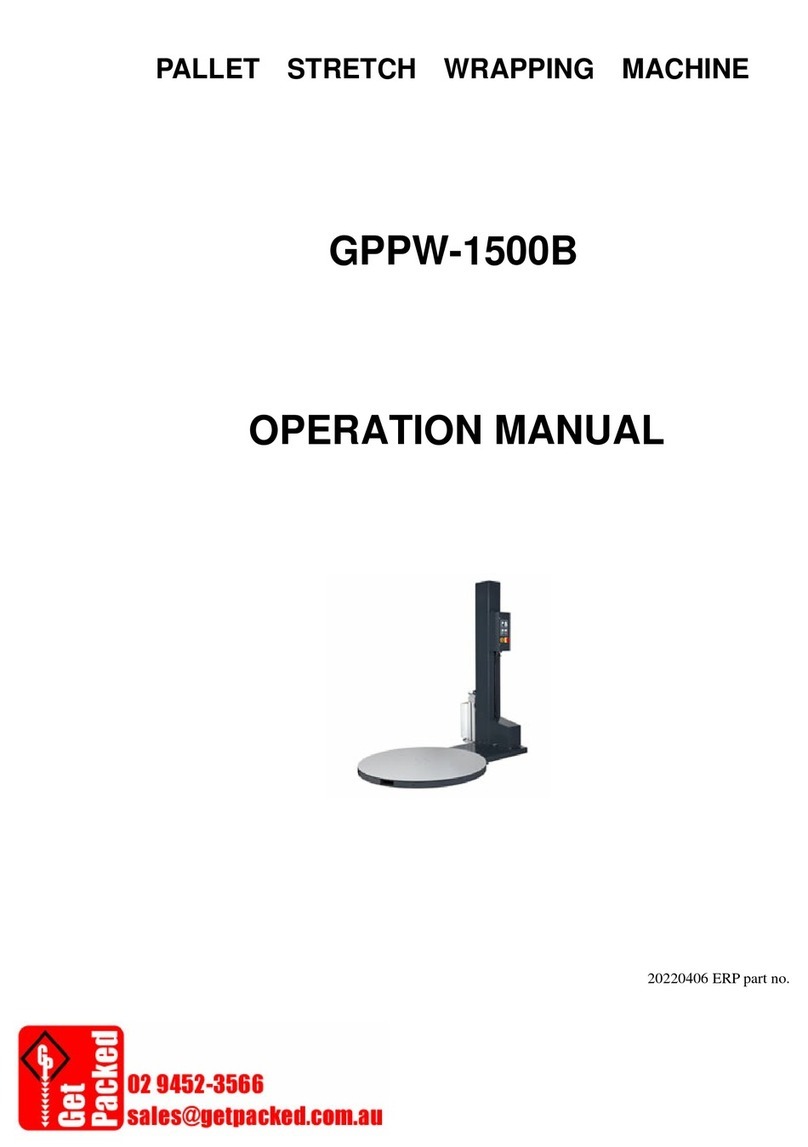 Get Packed GPPW-1500B Operation manual