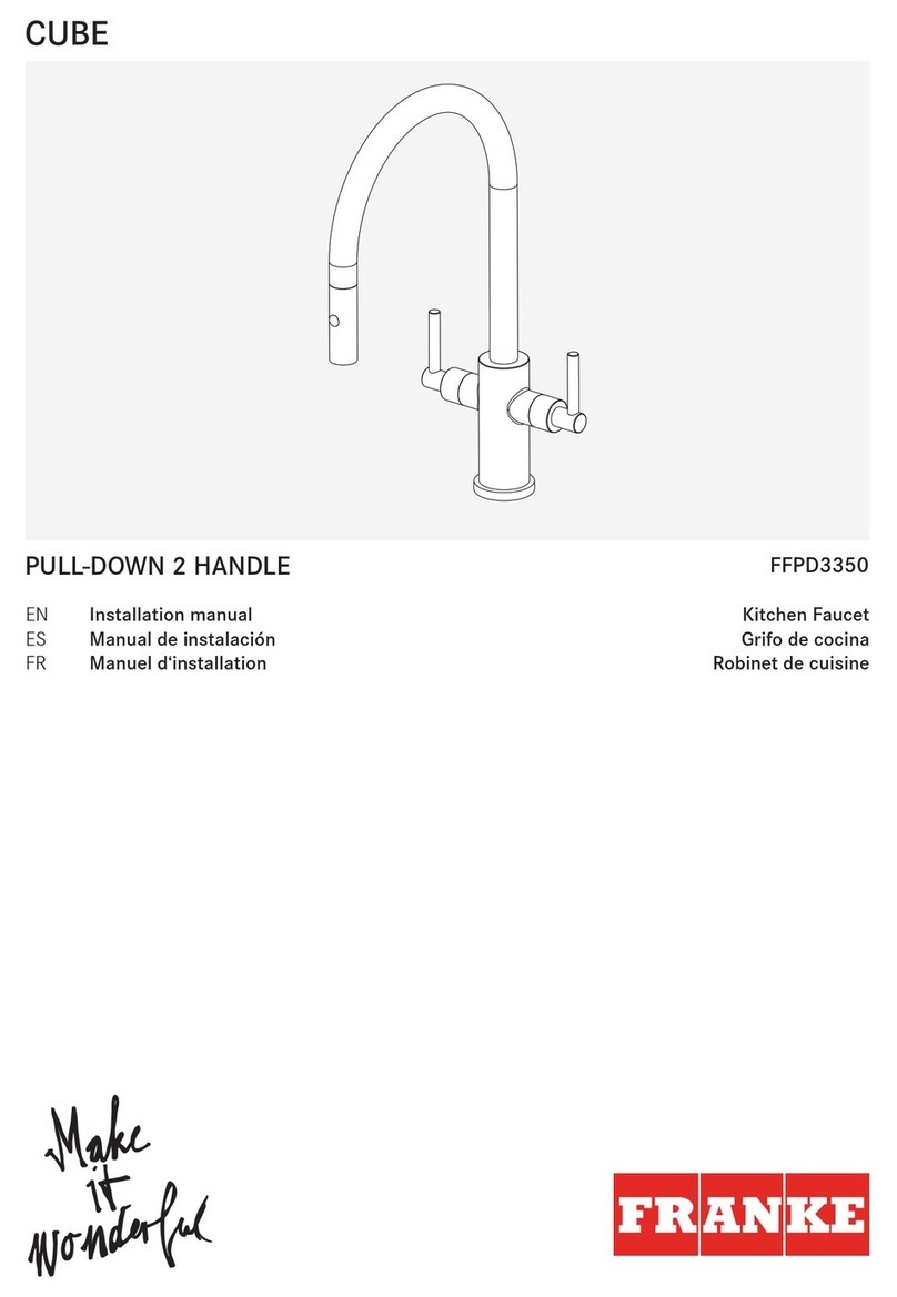 Franke CUBE FFPD3350 installation manual Franke CUBE FFPD3350 installation manual