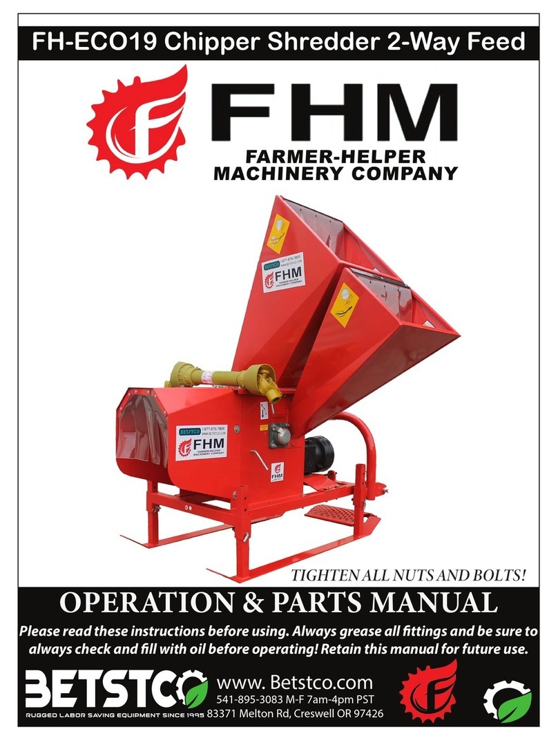 FHM FH-ECO19 Operations & parts manual