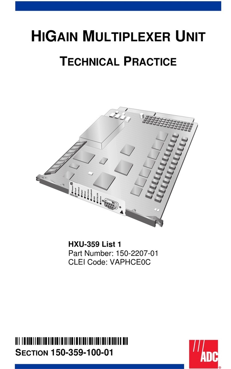 ADC HIGAIN HXU-359 manual
