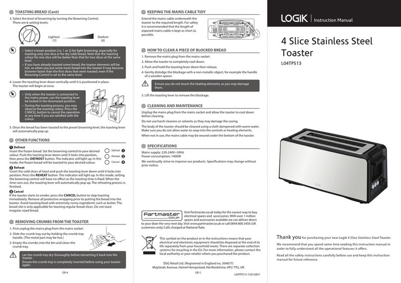Logik L04TPS13 instruction manual