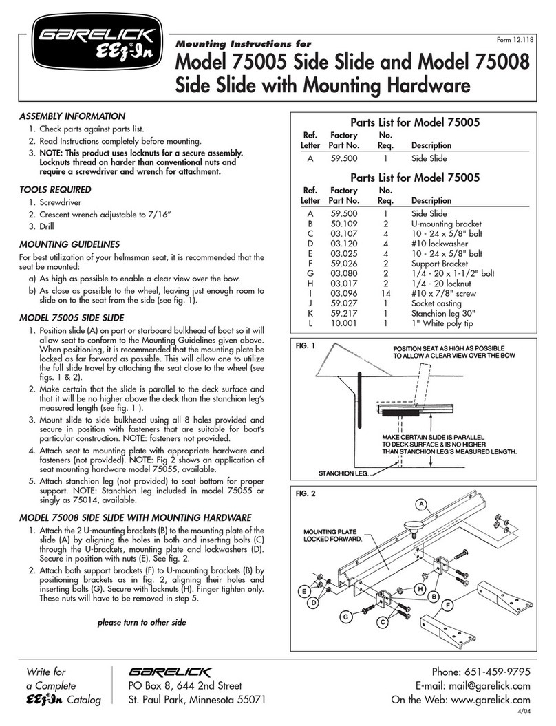Garelick EEz-In Side Slide 75005 Mounting instructions