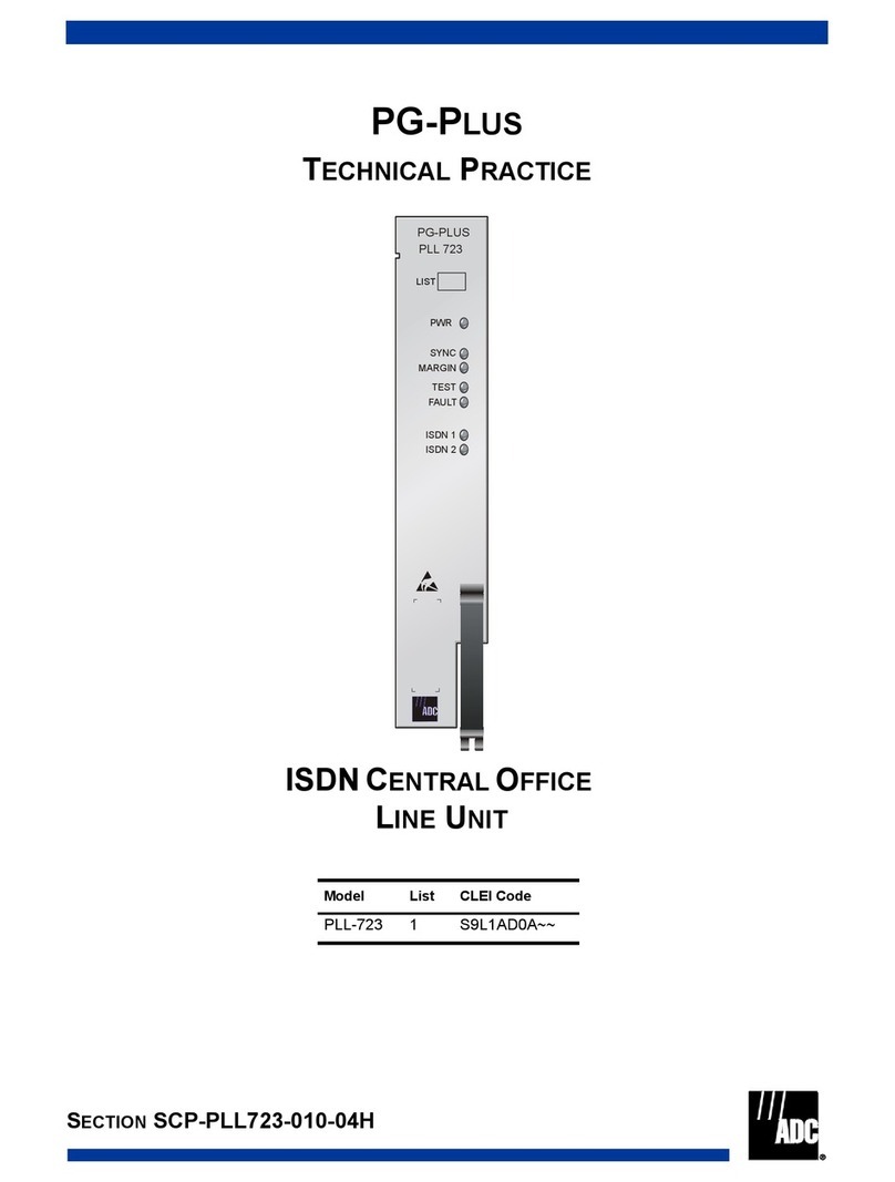 ADC PG-PLUS PLL-723 User manual ADC PG-PLUS PLL-723 User manual