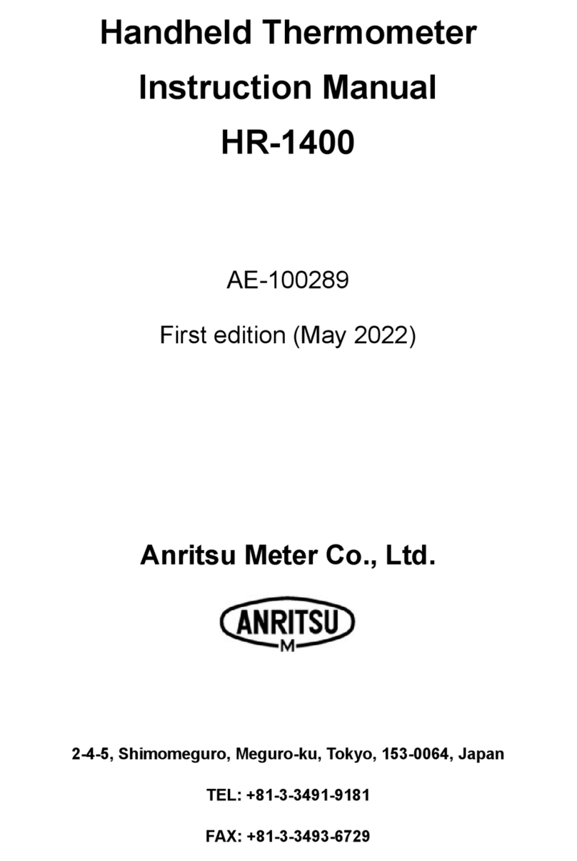 Anritsu HR-1400 instruction manual