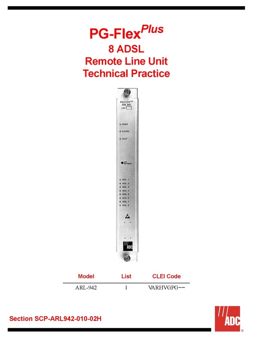 ADC PG-FlexPlus ARL-942 User manual