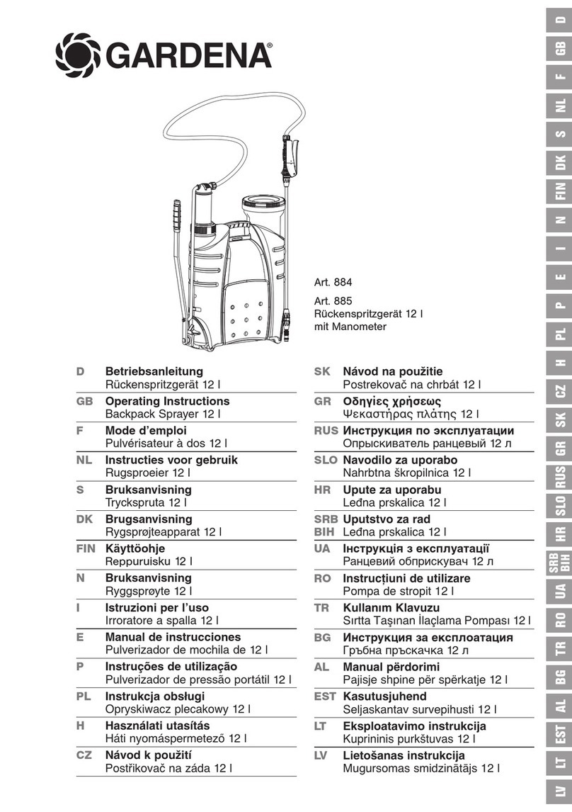 Gardena 884 User manual Gardena 884 User manual