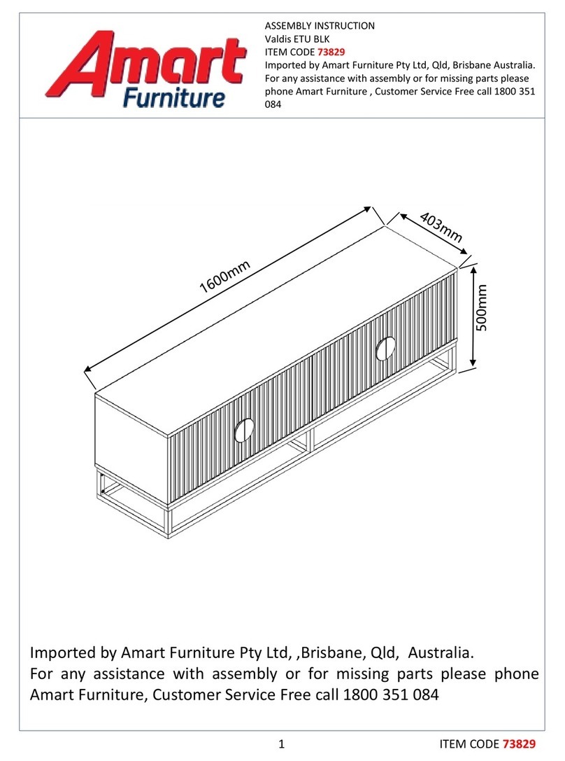 Amart Furniture 73829 Assembly instruction