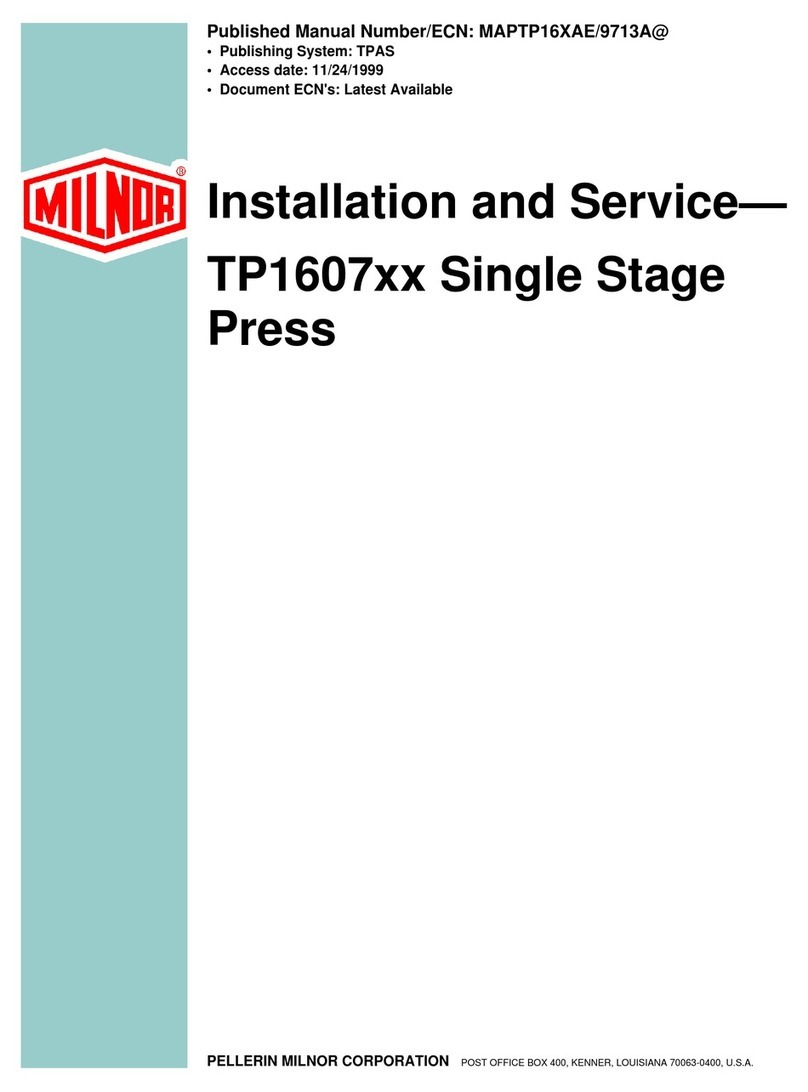 Milnor TP1607 Series Manual