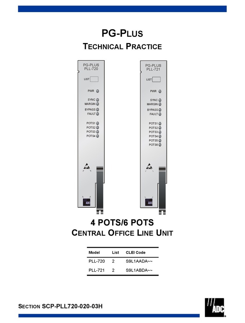 ADC PG-PLUS PLL-720 Technical practice