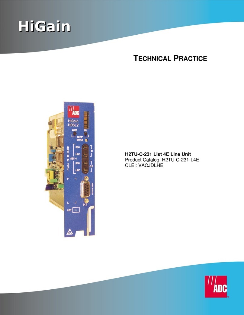 ADC HiGain H2TU-C-231 User manual