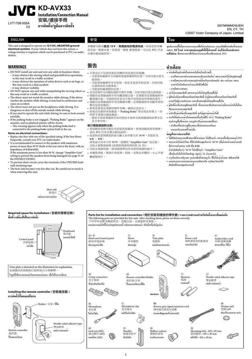 JVC Exad KD-AVX33 Guide