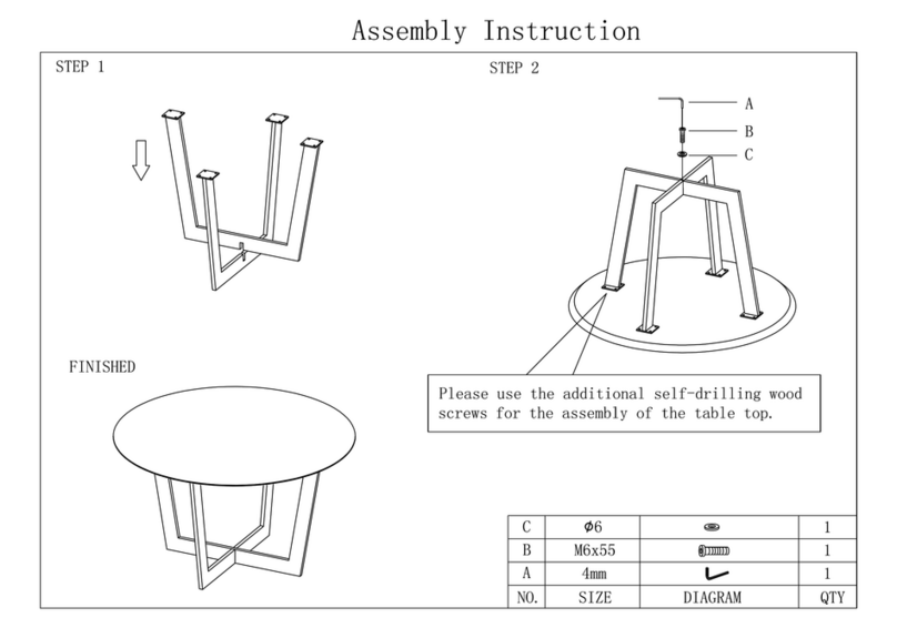 ALTER EGO LULU Assembly instructions ALTER EGO LULU Assembly instructions