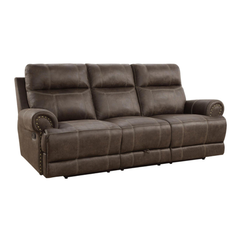 Coaster Motion Sofa 602441 Assembly instructions
