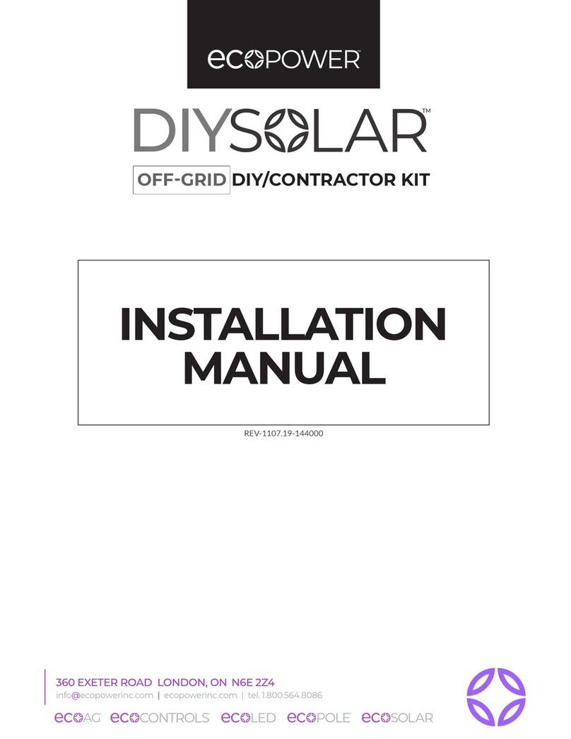 EcoPower DIYSolar OFF-GRID installation manual