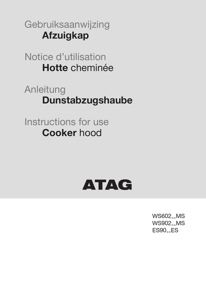 Atag WS602 MS Series Instructions for use
