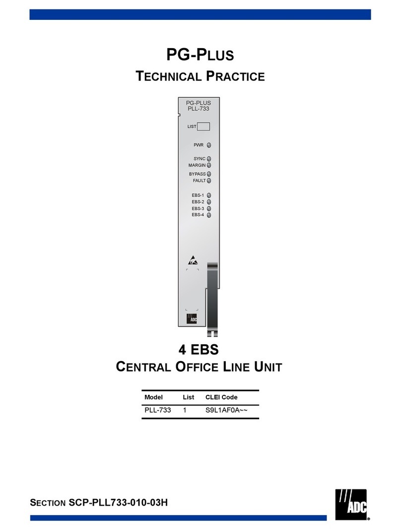 ADC PG-PLUS PLL-733 User manual