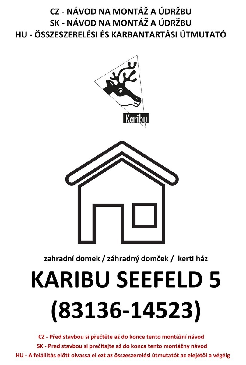Karibu SEEFELD 5 Assembly instructions