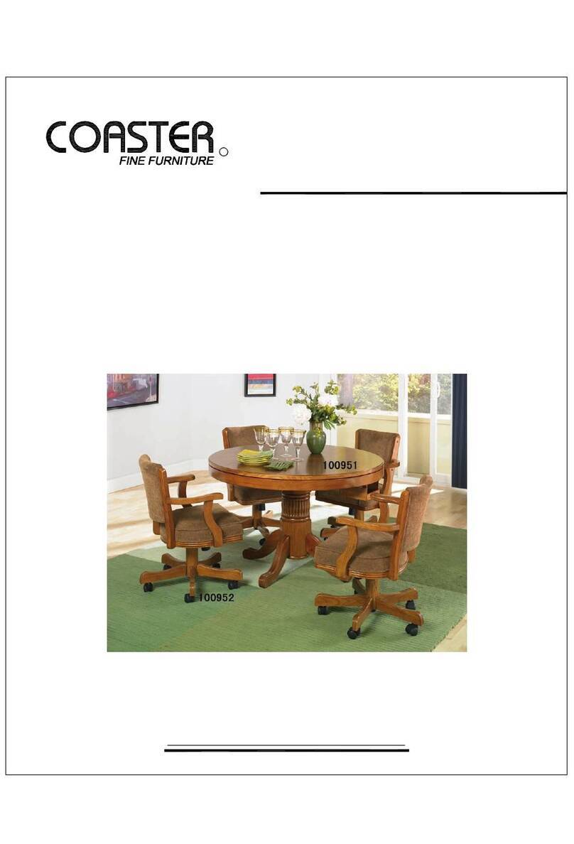 Coaster 100952 User manual