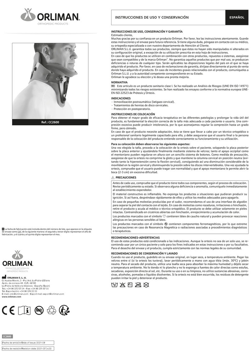 Orliman CC2600 Operation instructions