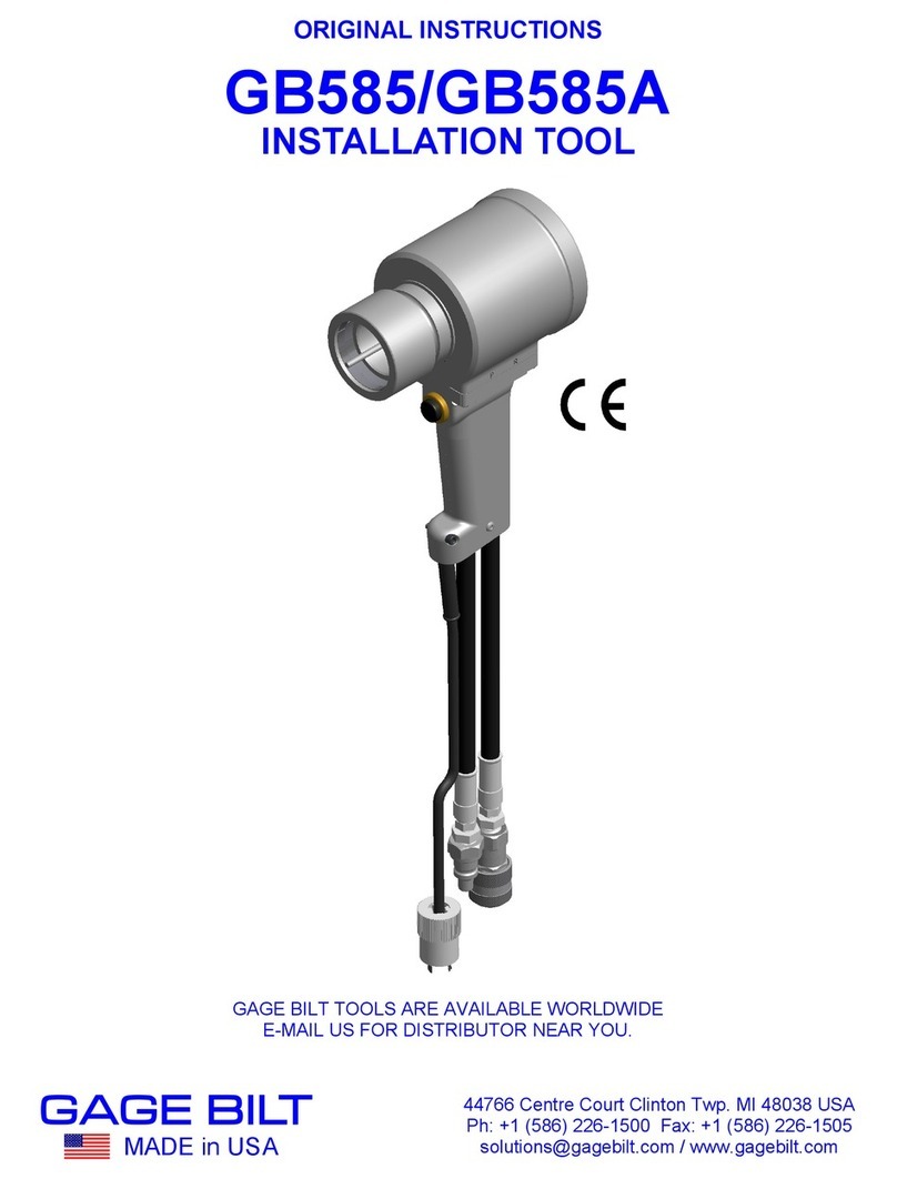 Gage Bilt GB585A Original instructions