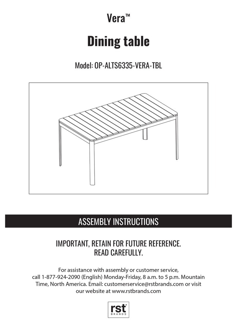 rst brands Vera OP-ALTS6335-VERA-TBL Assembly instructions rst brands Vera OP-ALTS6335-VERA-TBL Assembly instructions