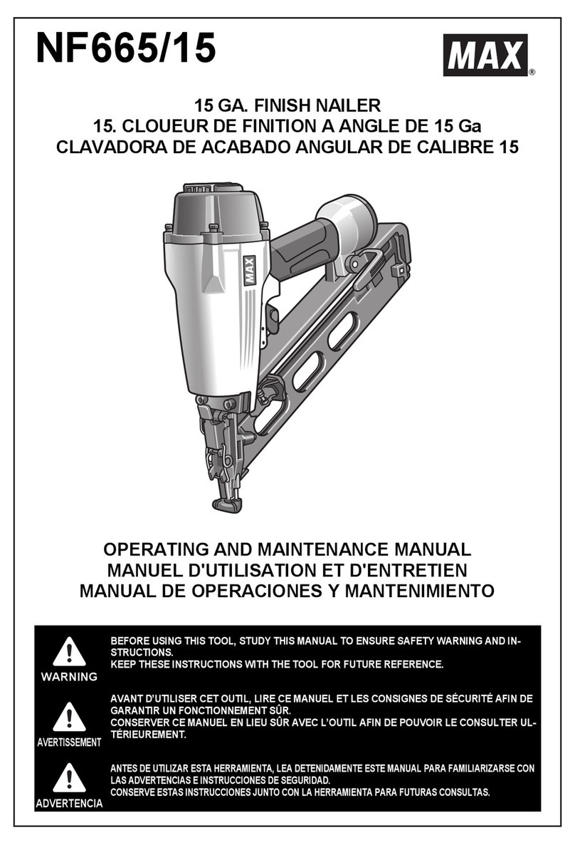 Max NF665/15 Operating instructions