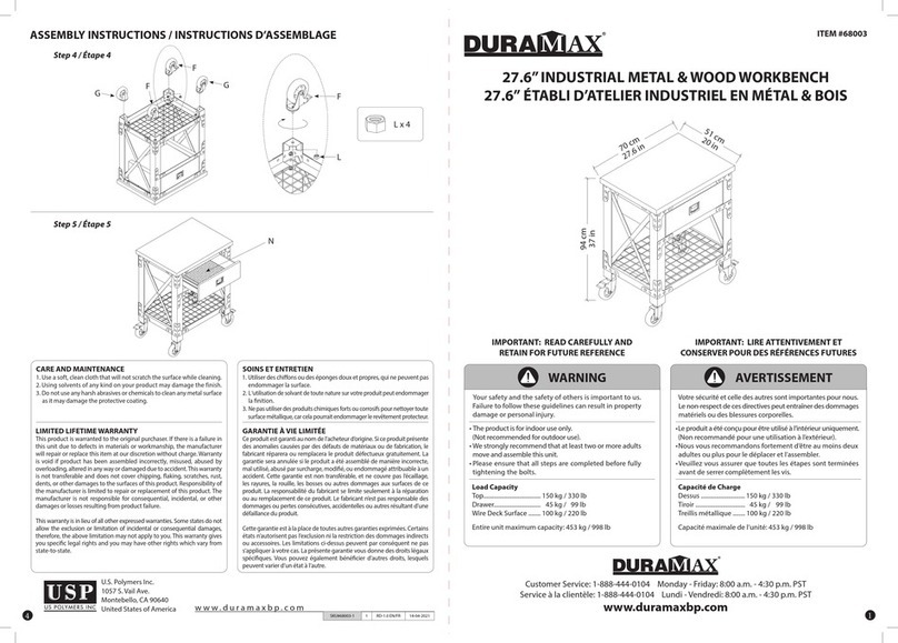 Dura-Max 68003 quick start guide